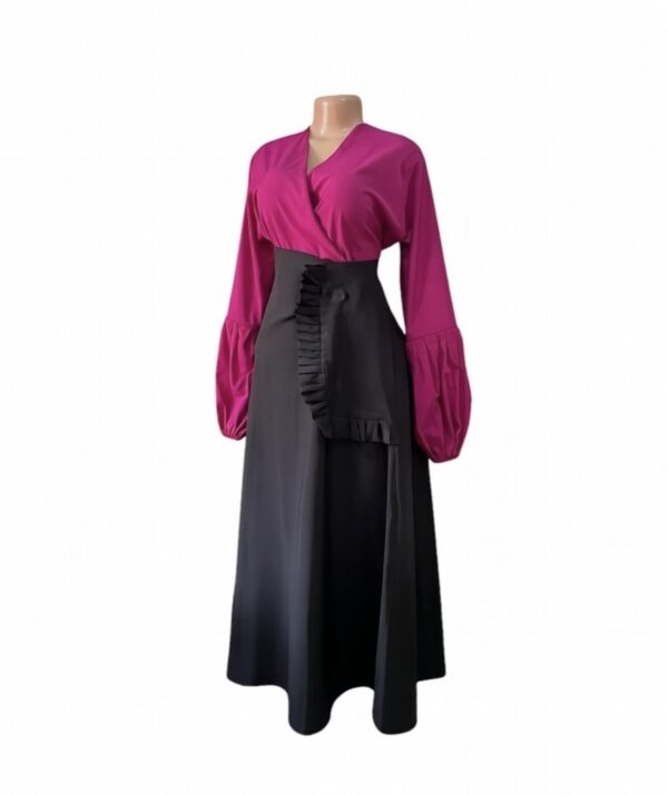 CLASSY WORK SKIRT + WRAP BLOUSE