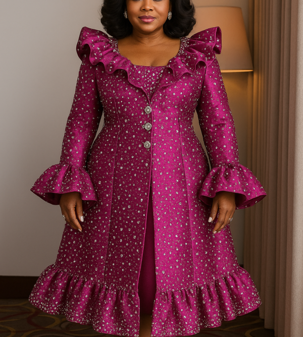 A women suit dfress worn for high profile engagement